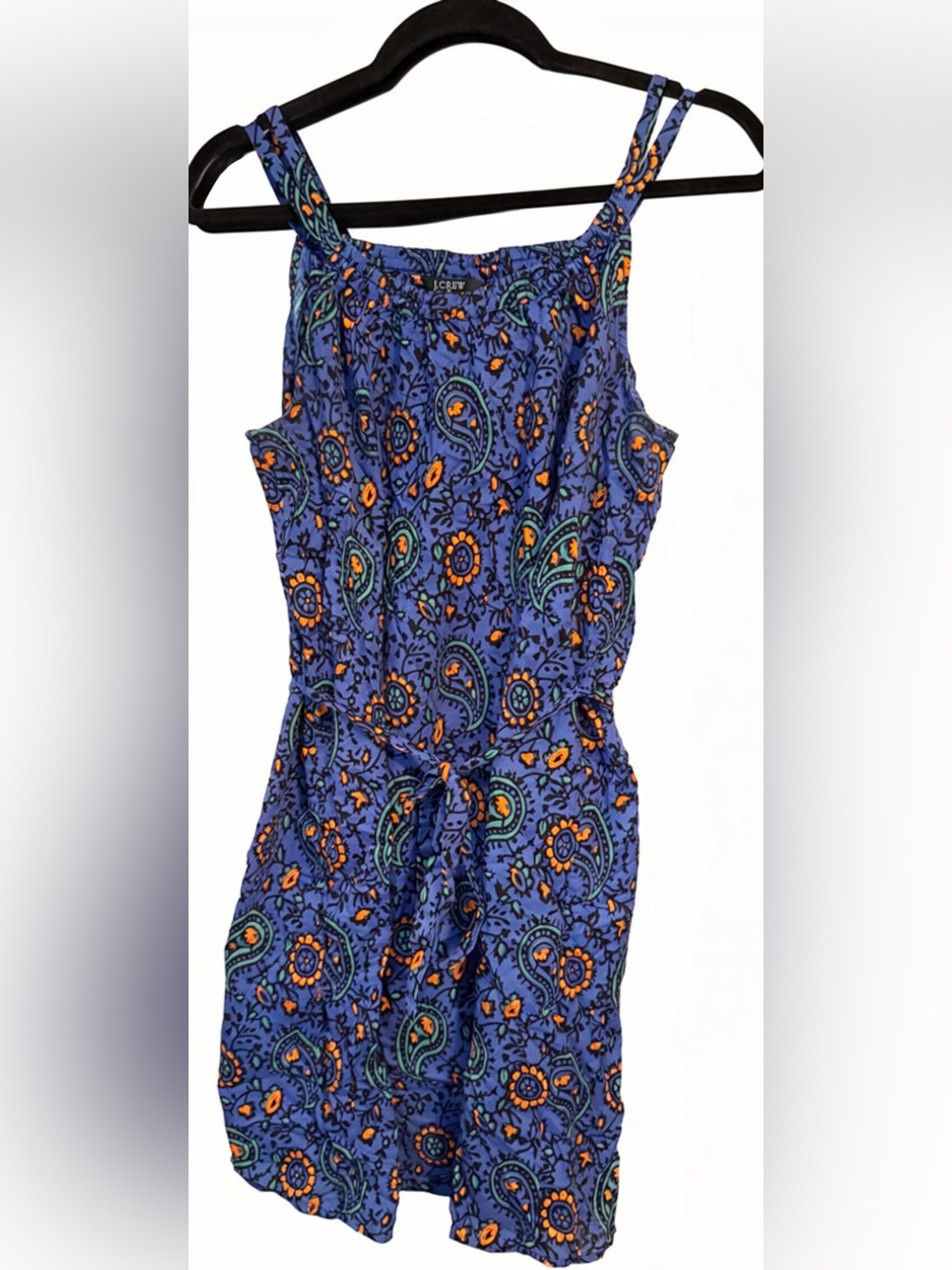J. Crew Factory- Summer Dress Paisley Tie Waist- M